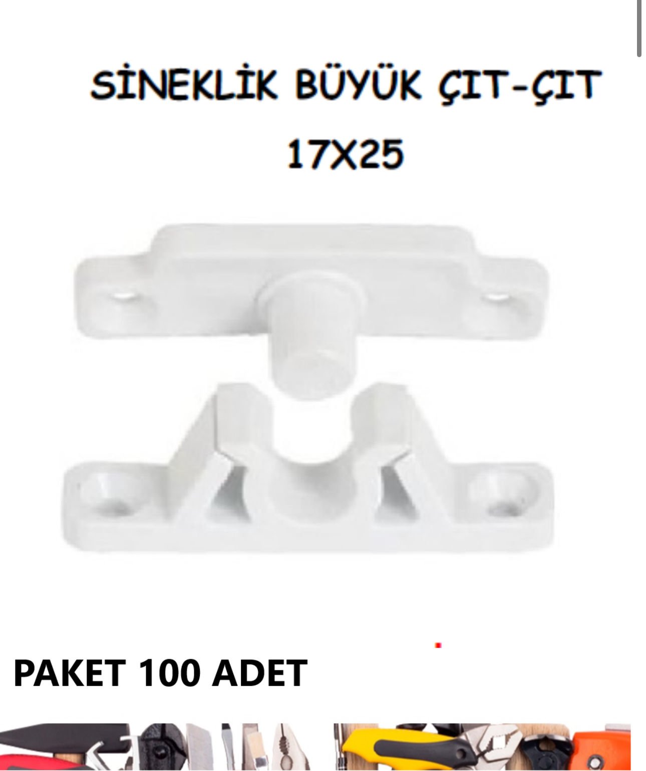 PVC SİNEKLİK ÇIT ÇIT 17X25 PAKET 100 ADET