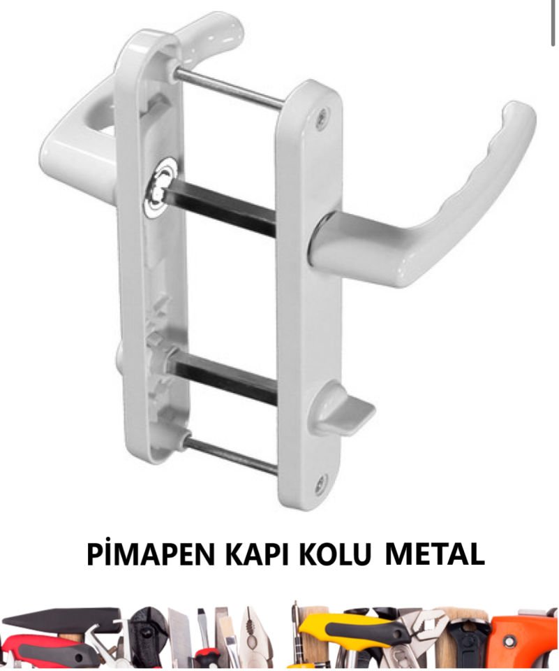 PVC PİMAPEN KAPI KOLU METAL YALE