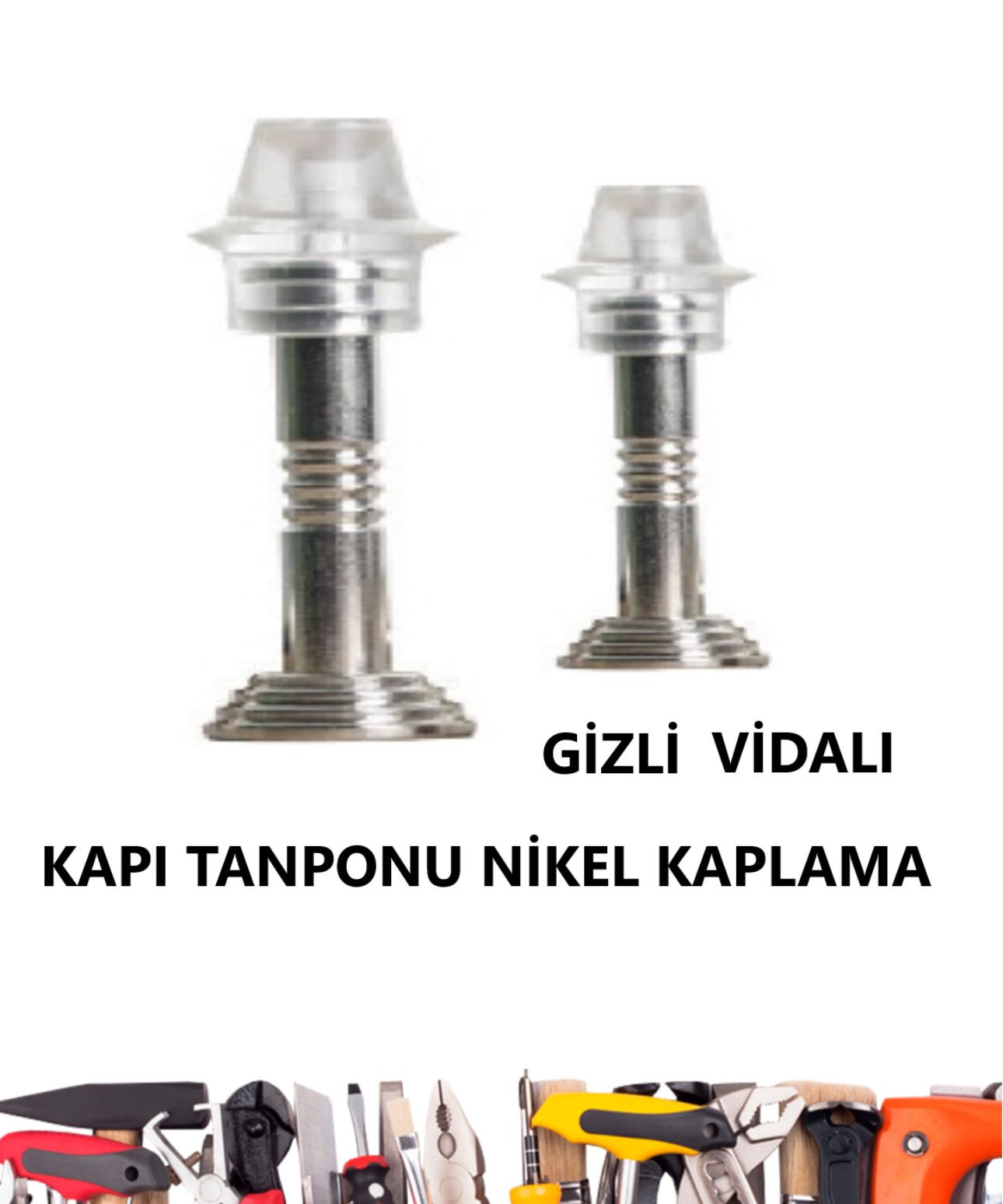 KAPI TANPONU LÜX VİDALI NİKEL 10 CM