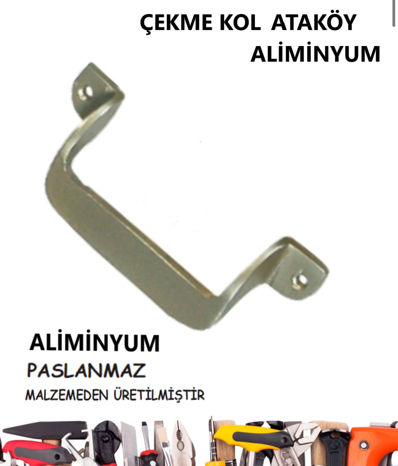 ÇEKME KOL ALİMİNYUM ATAKÖY SATEN 14 CM