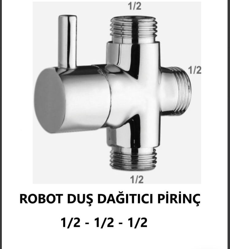 ROBOT DUŞ DAĞITICI PİRİNÇ 1/2-1/2-1/2