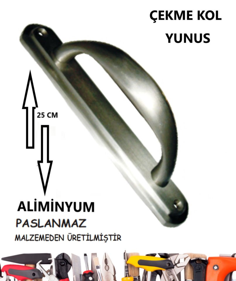 ÇEKME KOL YUNUS ALİMİNYUM SATEN 25 CM