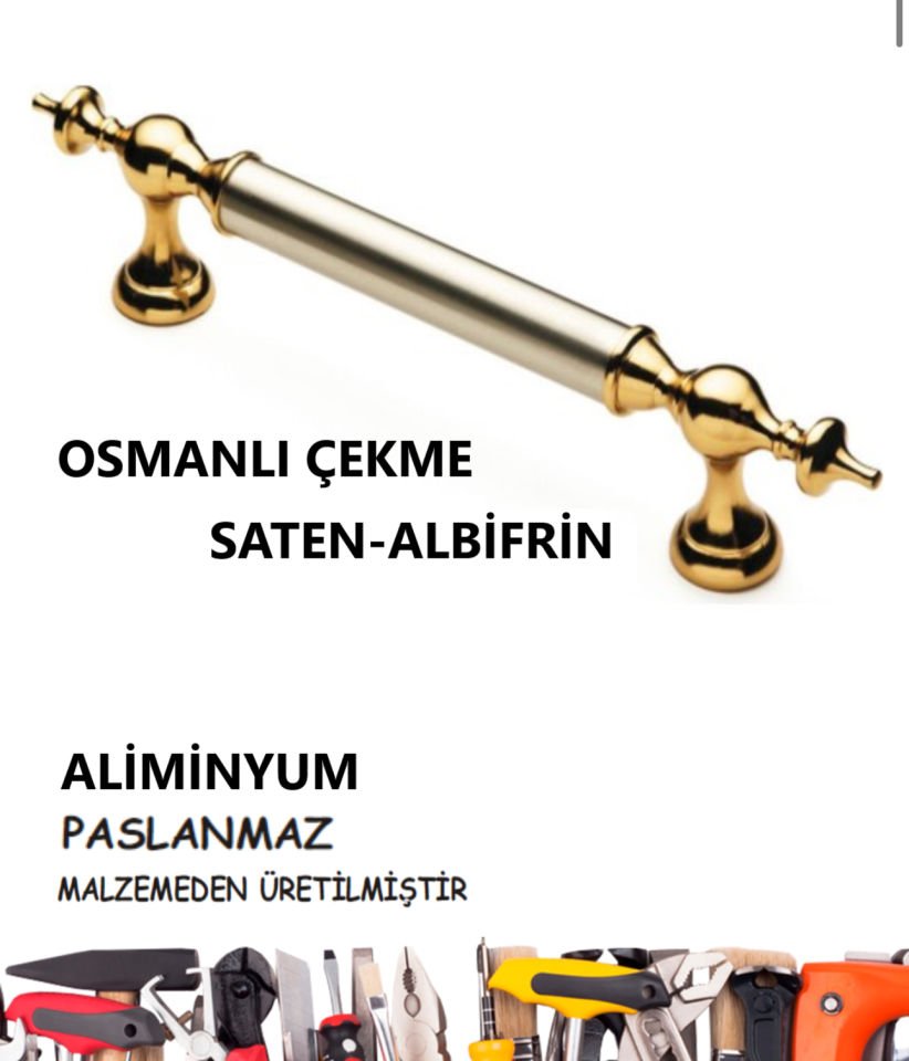 ÇEKME KOL OSMANLI ALİMİNYUM SATEN-ALBİFRİN 22,5 CM