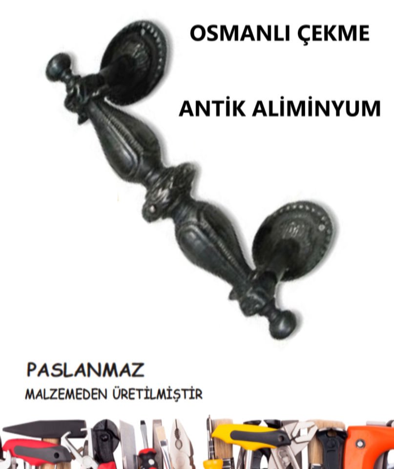 ÇEKME KOL OSMANLI ALİMİNYUM ANTİK 22,5 CM