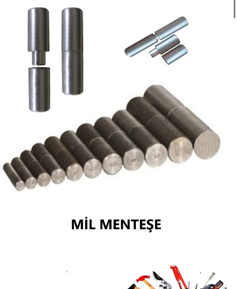 MİL MENTEŞE 24 MM BOY 110 MM