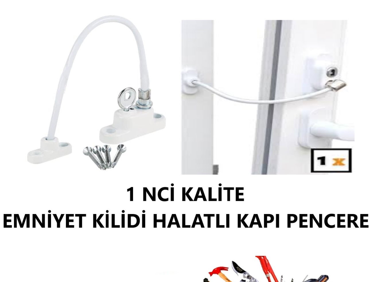 EMNİYET KİLİDİ HALATLI KAPI PENCERE 1 NCİ KALİTE