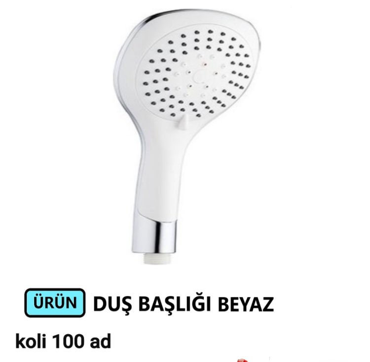 DUŞ BAŞLIĞI BÜYÜK KAFA FONKSİYONLU KARE BEYAZ LÜX