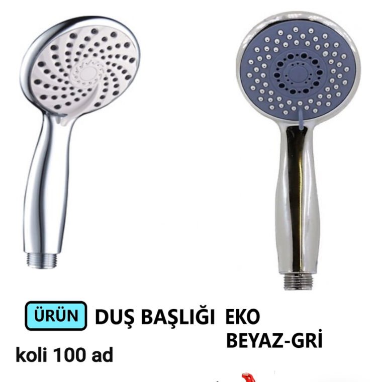 DUŞ BAŞLIĞI FONKSİYONLU EKO BEYAZ-GRİ