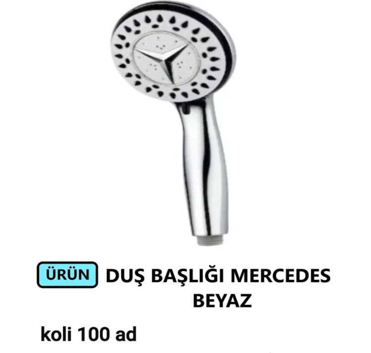 DUŞ BAŞLIĞI FONKSİYONLU BÜYÜK KAFA MERCEDES BEYAZ