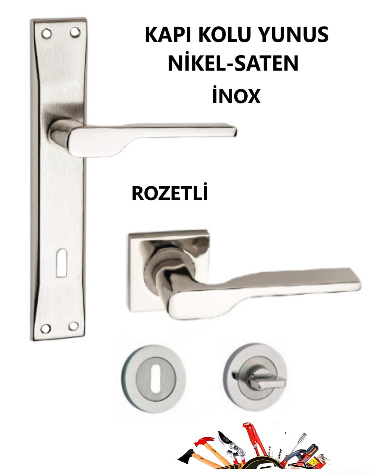 KAPI KOLU ROZETLİ YUNUS 2019 NİKEL SATEN İNOX ODA