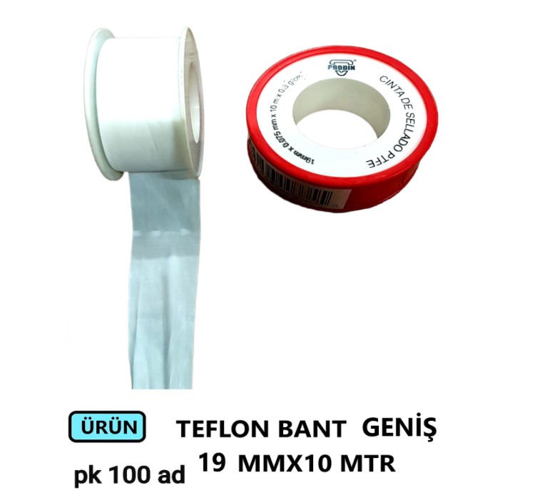 TEFLON BANT PRODİN 19MMX10 METRE