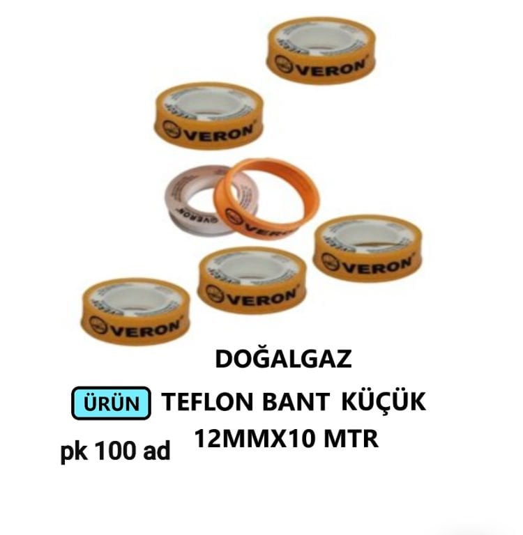 TEFLON BANT KÜÇÜK VERON 12MMX10 METRE
