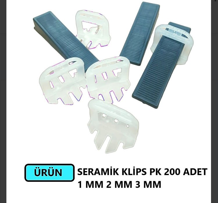 SERAMİK KLİPS 2 MM PAKET 200 ADET