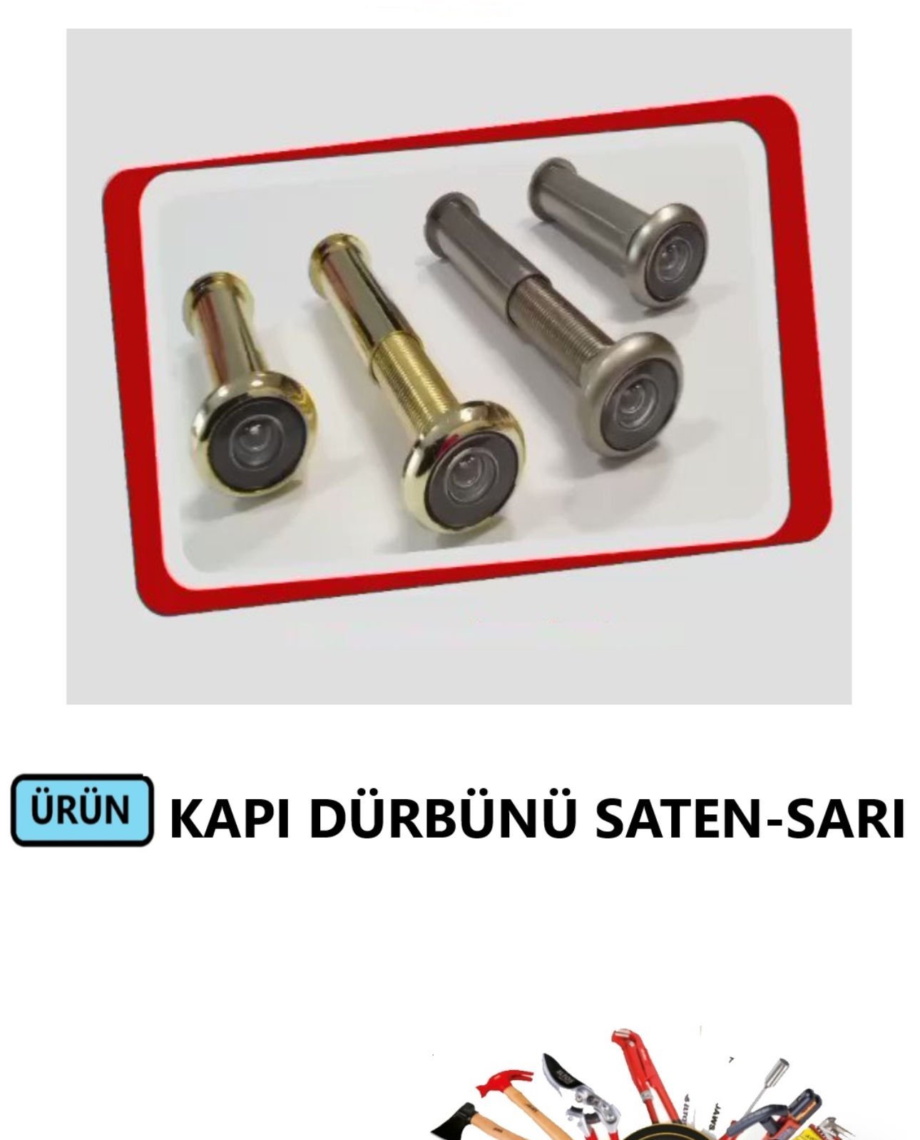 KAPI DÜRBÜNÜ 180 D 35-60 MM SARI