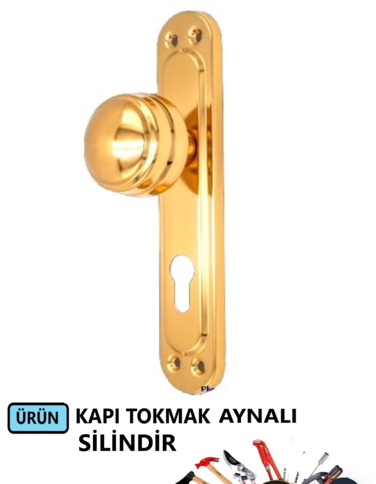 KAPI ÇEKME TOKMAK SİLİNDİR AYNALI ALBİFRİN-SATEN