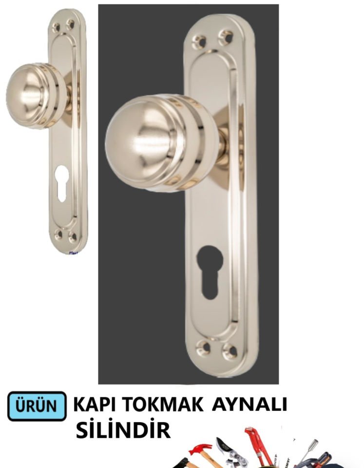 KAPI ÇEKME TOKMAK SİLİNDİR AYNALI NİKEL-SATEN