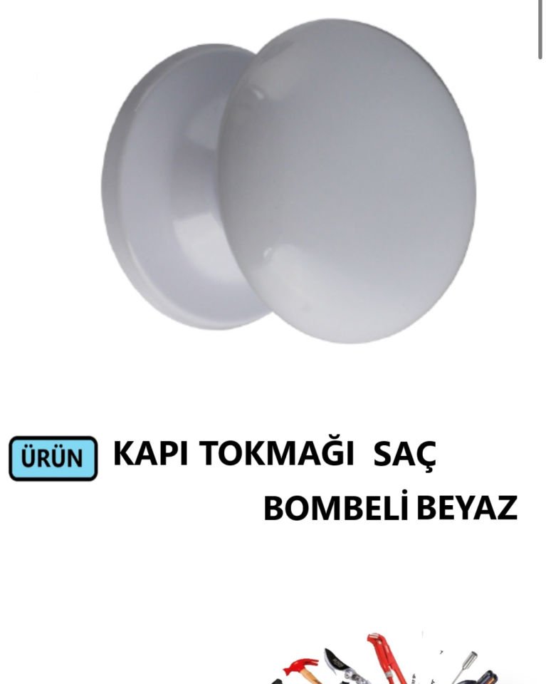 KAPI TOKMAĞI BOMBELİ SAÇ BEYAZ