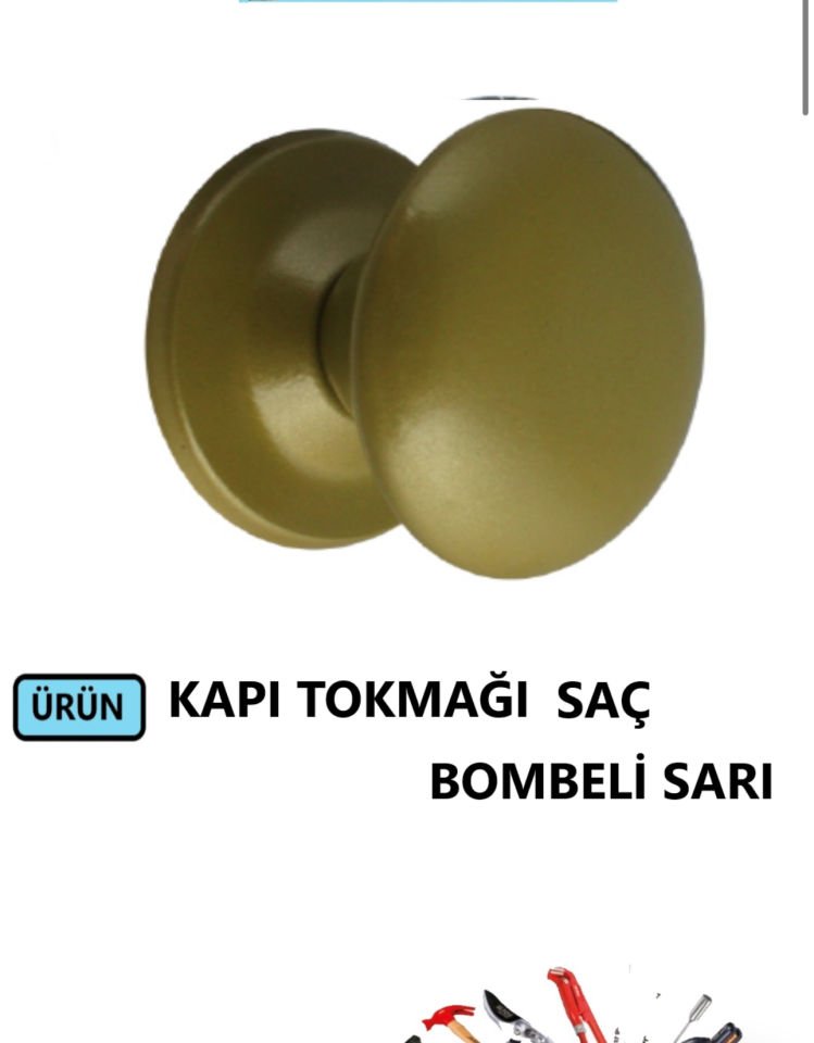 KAPI TOKMAĞI BOMBELİ SAÇ SARI