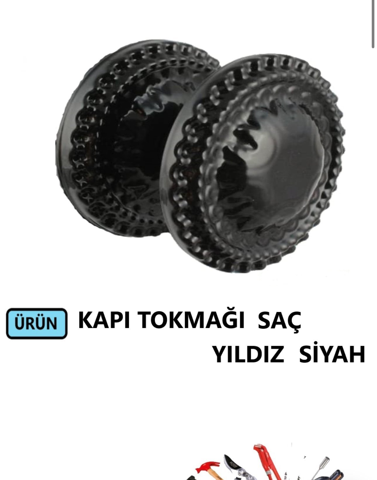 KAPI TOKMAĞI YILDIZ SAÇ MAT-SİYAH