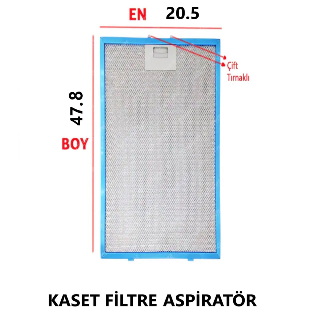 ASPİRATÖR ALM KASET FİLTRE ÖLÇÜ 20.5X47.8 MM