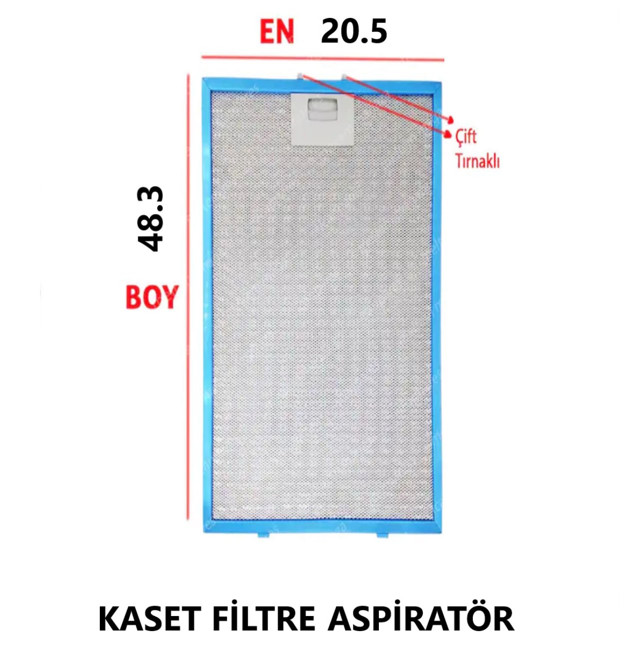 ASPİRATÖR ALM KASET FİLTRE ÖLÇÜ 20.5X48.3 MM