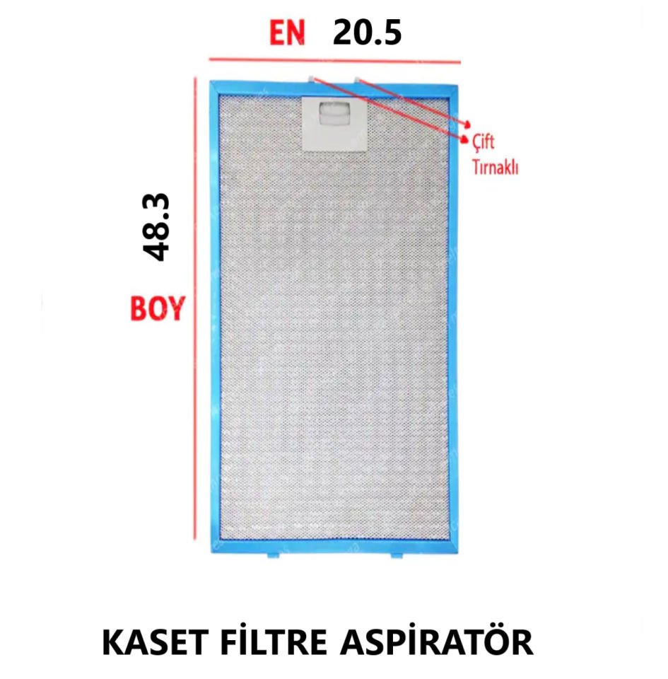 ASPİRATÖR ALM KASET FİLTRE ÖLÇÜ 20.5X48.3 MM