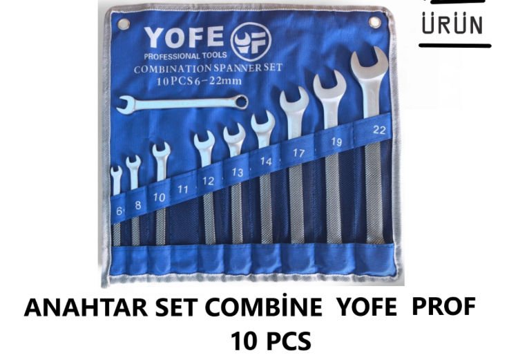 ANAHTAR SET KOMBİNE 10 PCS YOFE PROF ÜRÜN