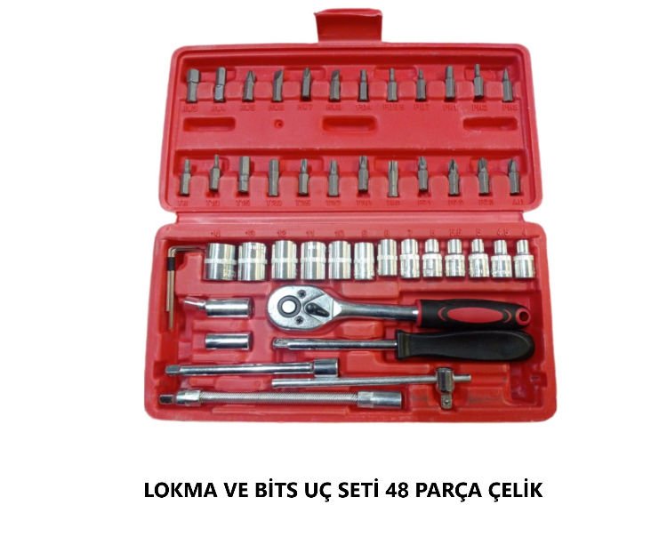 LOKMA VE BİTS UÇ SETİ 48 PARÇA ÇELİK EKONOMİK