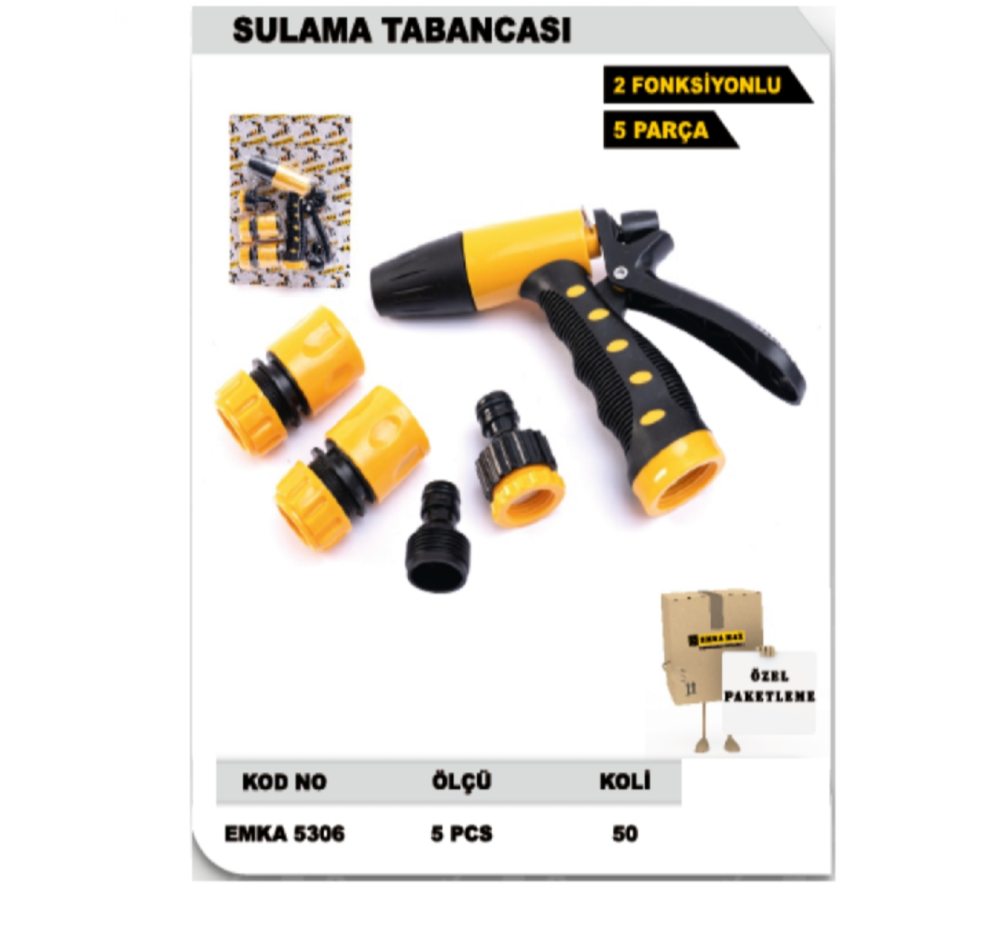 SU FISKIYE TABANCA OTOMATİK 2 FONKSİYONLU 5 PCS EMKA5306