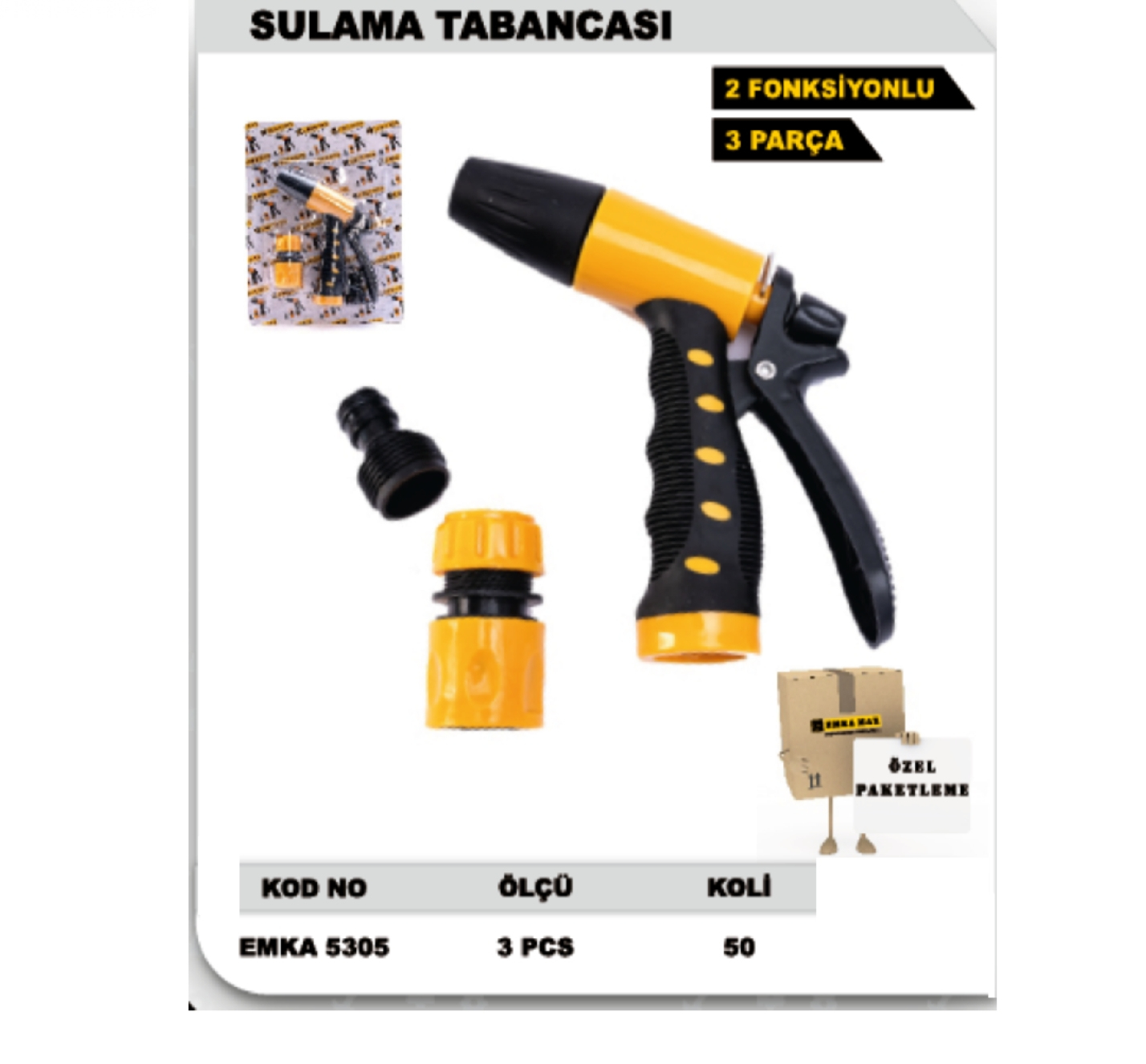 SU FISKIYE TABANCA OTOMATİK 2 FONKSİYONLU 3 PCS EMKA5305