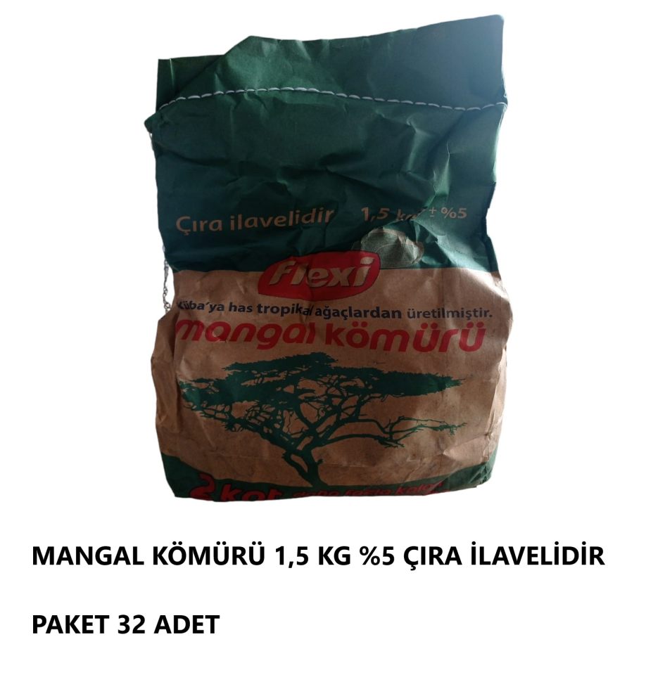 MANGAL KÖMÜRÜ 1,5 KG %5 ÇİRA İLAVELİ