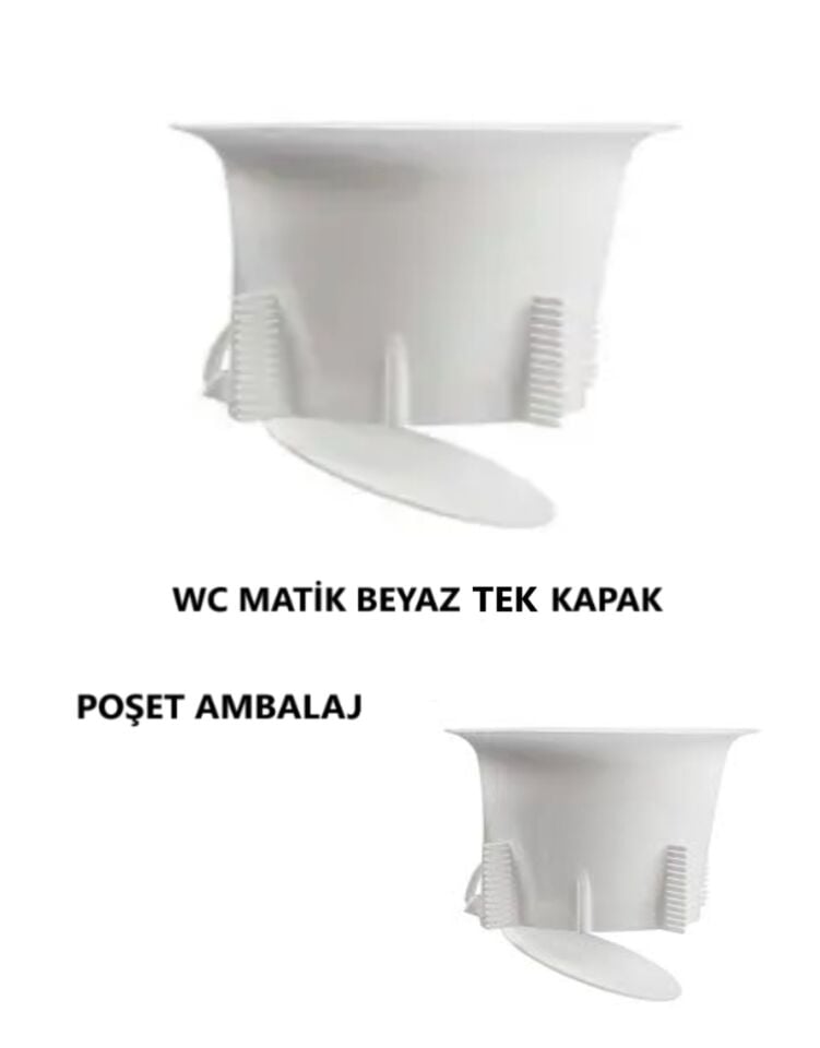 WC MATİK TEK KAPAK LÜX POSETLİ